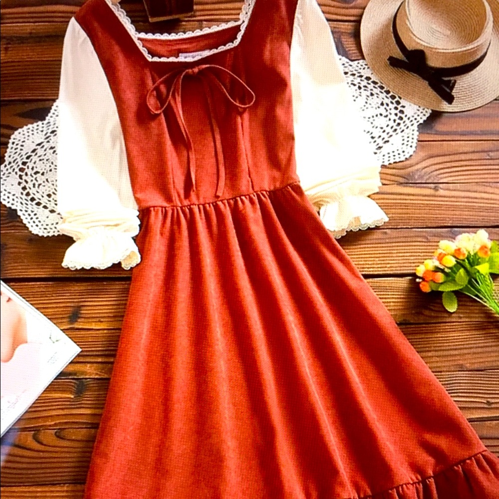NEW Sweet Collection Tea Red Dress - Picture 3 of 6